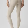 7/8 High-Waist Alosoft Heart Throb Tayt - Yulaf Rengi Melanj/Beyaz