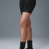 7" High-Waist Bisikletçi Şortu - Siyah
