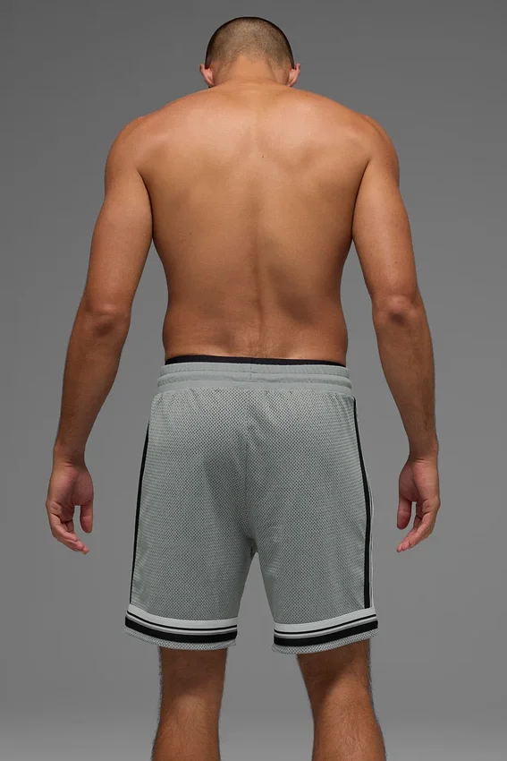7" Key Mesh Basketbol Şortu - Ay Gri