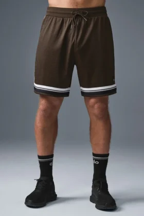7" Key Mesh Basketbol Şortu - Espresso