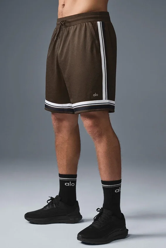 7" Key Mesh Basketbol Şortu - Espresso