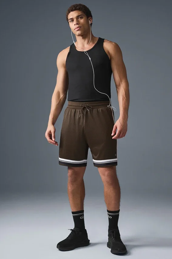 7" Key Mesh Basketbol Şortu - Espresso