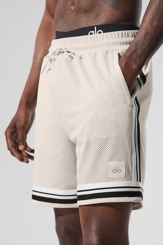 7" Key Mesh Basketbol Şortu - Kemik Rengi
