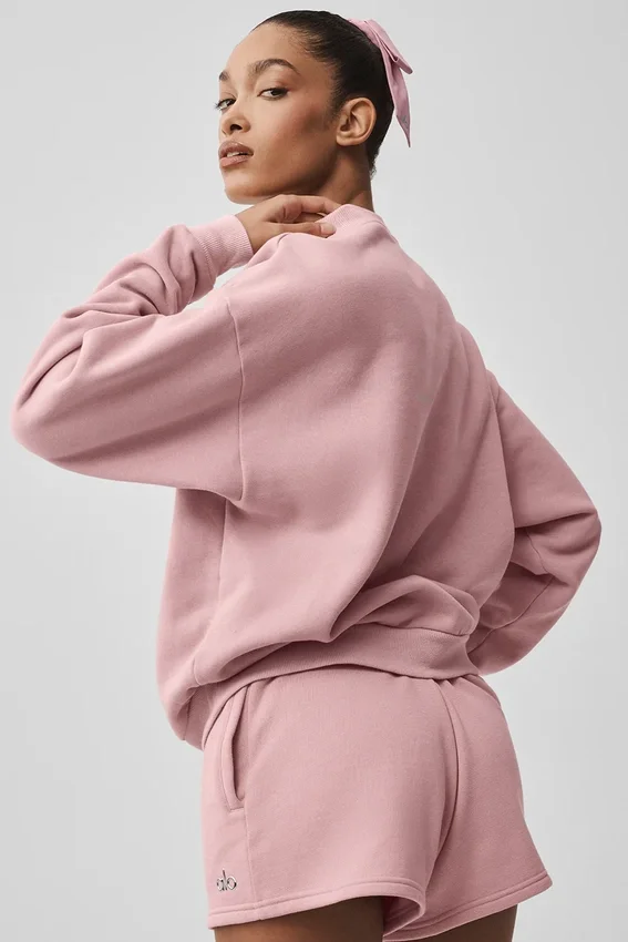 Accolade Bisiklet Yaka Kazak - Vintage Pembe
