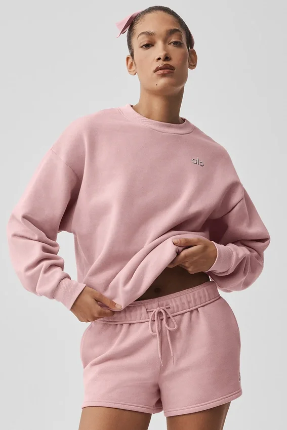 Accolade Bisiklet Yaka Kazak - Vintage Pembe