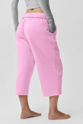 Accolade Cutoff Eşofman Altı – Şeker Kalpli Pembe