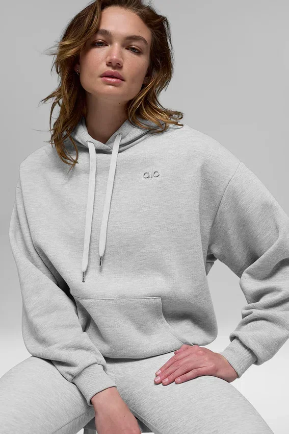 Accolade Kapüşonlu Sweatshirt - Atletik Heather Gri