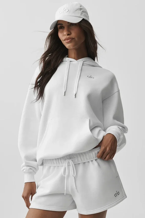 Accolade Kapüşonlu Sweatshirt - Beyaz