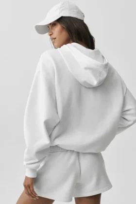 Accolade Kapüşonlu Sweatshirt – Beyaz
