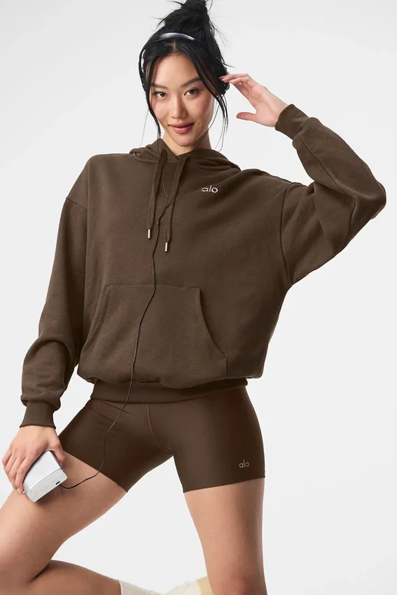 Accolade Kapüşonlu Sweatshirt - Espresso