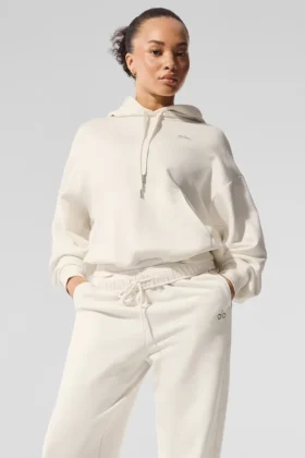 Accolade Kapüşonlu Sweatshirt - Fildişi