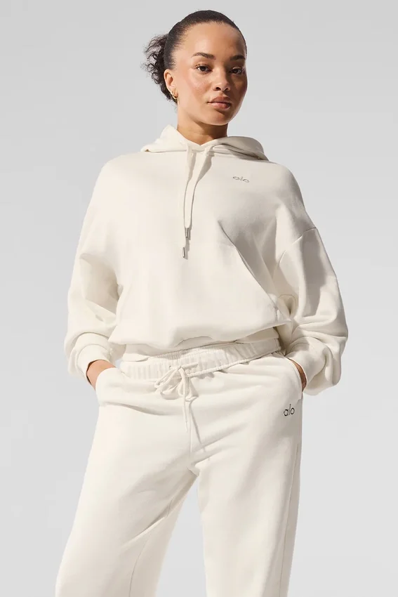 Accolade Kapüşonlu Sweatshirt - Fildişi