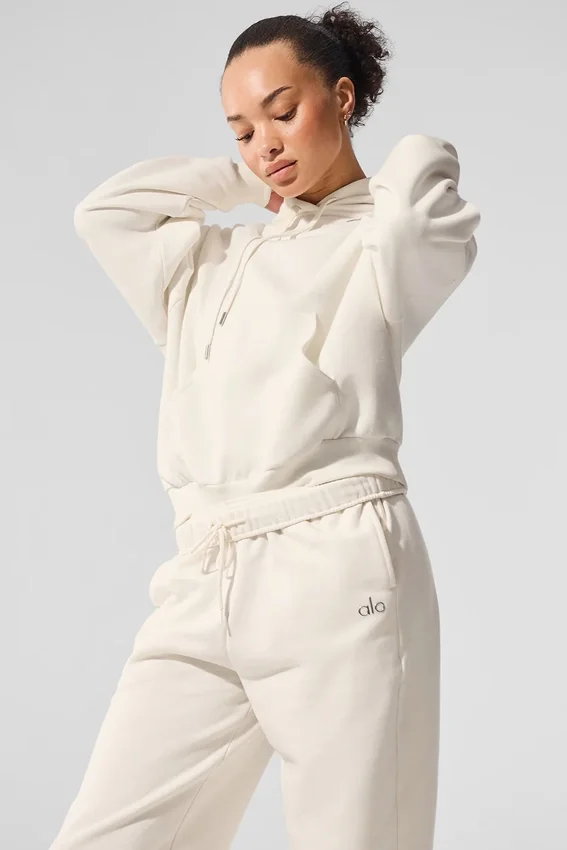 Accolade Kapüşonlu Sweatshirt - Fildişi
