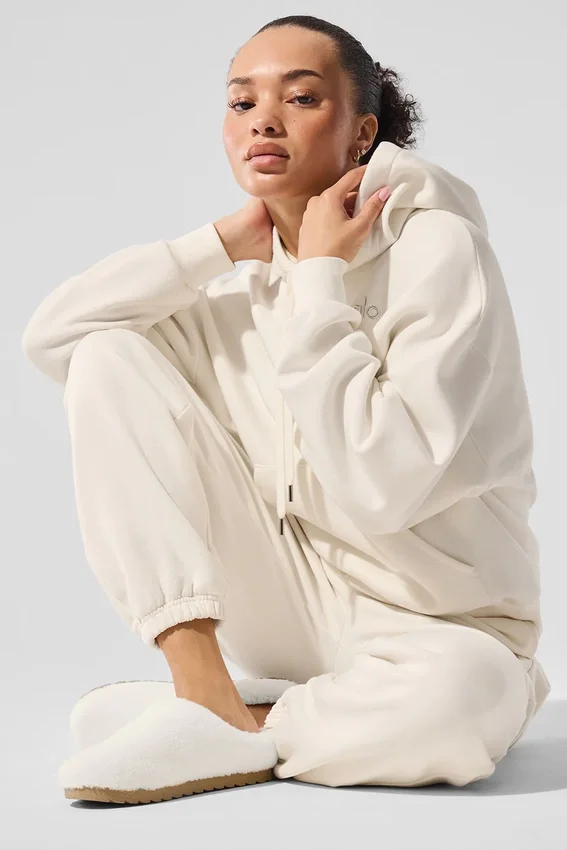 Accolade Kapüşonlu Sweatshirt - Fildişi