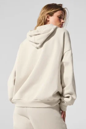 Accolade Kapüşonlu Sweatshirt – Kemik Rengi