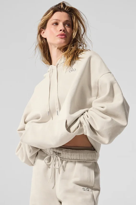 Accolade Kapüşonlu Sweatshirt - Kemik Rengi