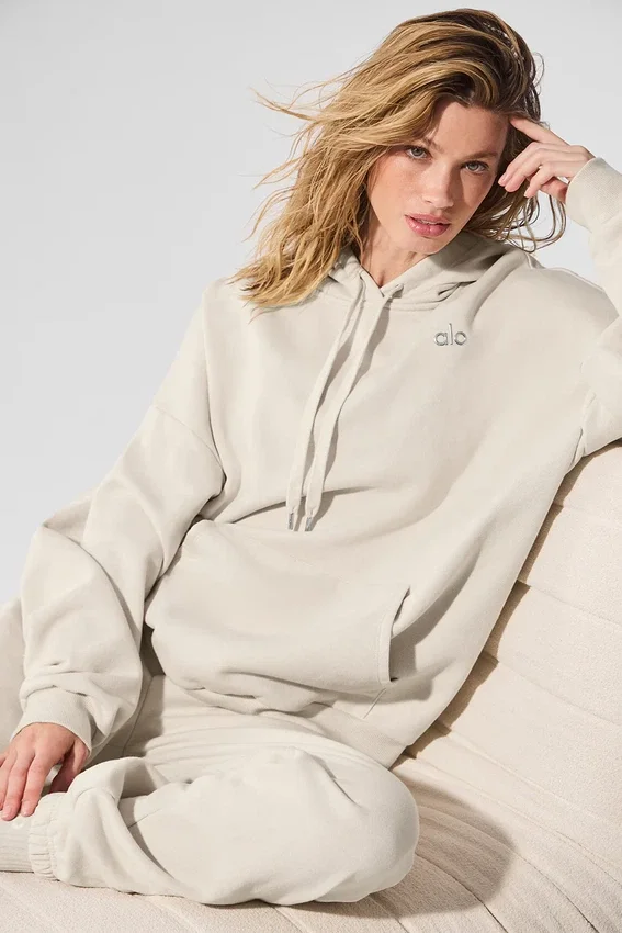 Accolade Kapüşonlu Sweatshirt - Kemik Rengi