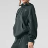 Accolade Kapüşonlu Sweatshirt - Kömür Yeşili