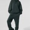 Accolade Kapüşonlu Sweatshirt - Kömür Yeşili