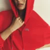 Accolade Kapüşonlu Sweatshirt - Parlak Kırmızı
