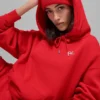 Accolade Kapüşonlu Sweatshirt - Parlak Kırmızı