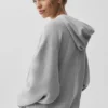 Accolade Tam Fermuarlı Kapüşonlu Sweatshirt - Atletik Melanj Gri