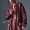 Afterglow Varsity Ceket - Bordo Trüf