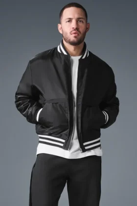 Afterglow Varsity Ceket - Siyah
