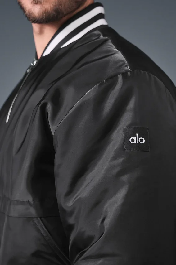 Afterglow Varsity Ceket - Siyah