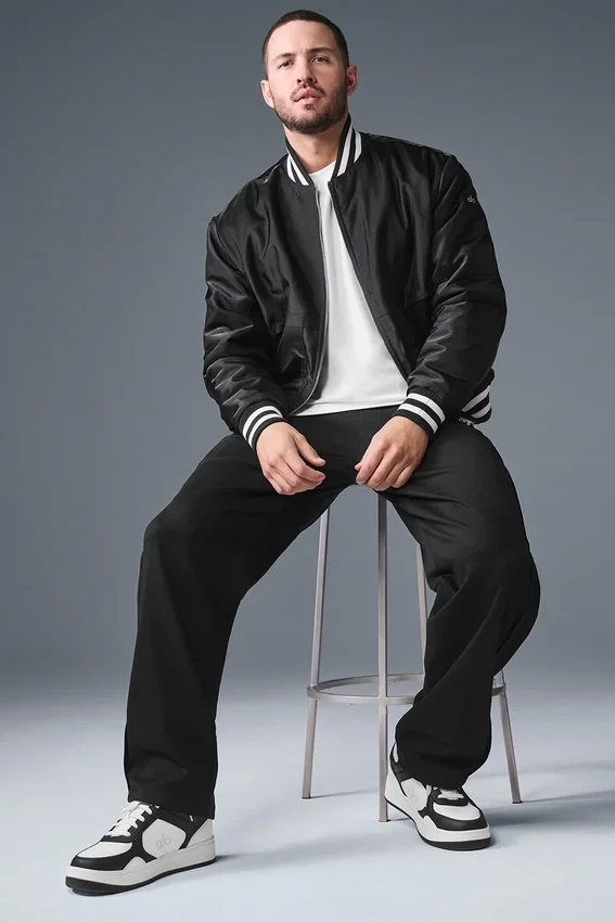 Afterglow Varsity Ceket - Siyah