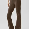 Airbrush Alçak Bel Bootcut Tayt - Espresso