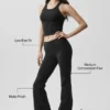 Airbrush Alçak Bel Bootcut Tayt - Siyah