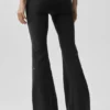 Airbrush Alçak Bel Bootcut Tayt - Siyah