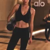 Airbrush Alçak Bel Legging - Siyah