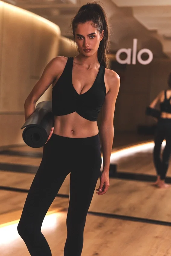 Airbrush Alçak Bel Legging - Siyah