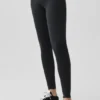Airbrush Alçak Bel Legging - Siyah