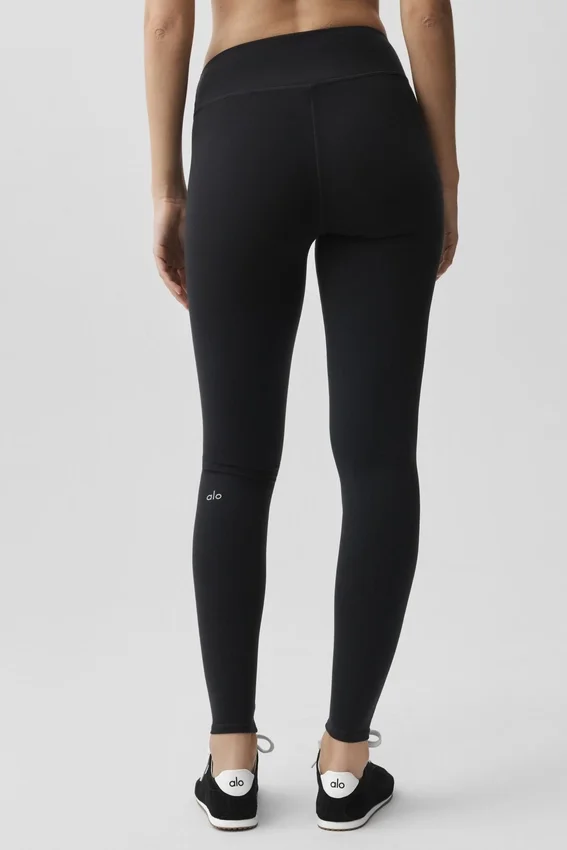 Airbrush Alçak Bel Legging - Siyah