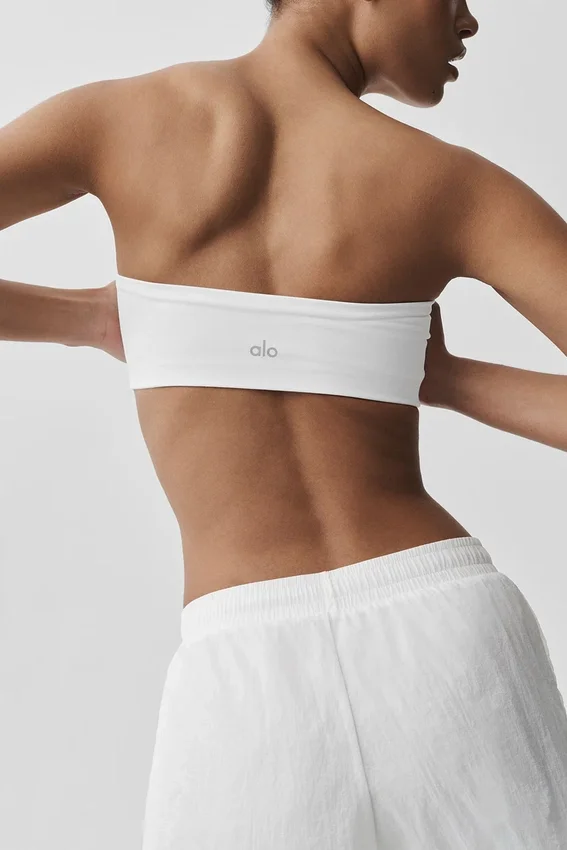 Airbrush Bandeau Sütyen - Beyaz
