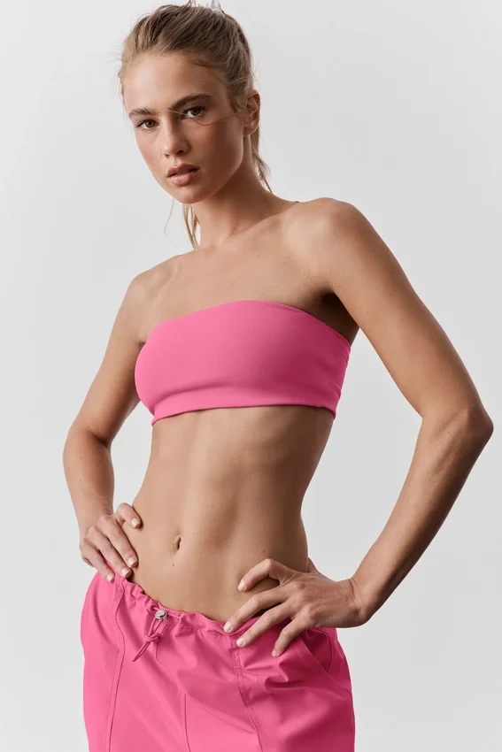 Airbrush Bandeau Sütyen - Paradise Pink