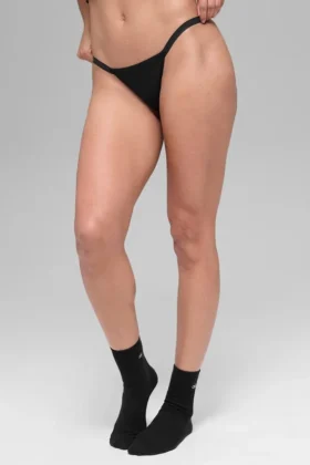 Airbrush Görünmez İpli Tanga - Siyah