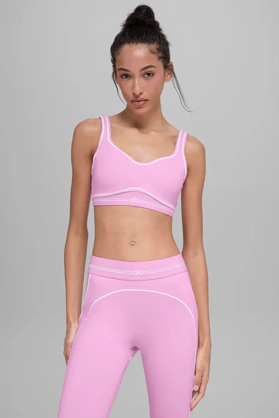 Airbrush Heart Throb Sütyen - Şeker Kalpli Pembe/Beyaz