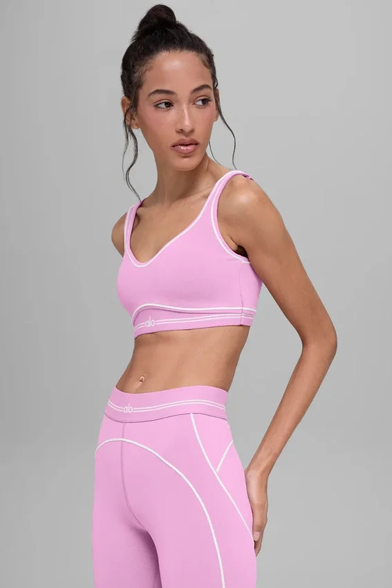 Airbrush Heart Throb Sütyen - Şeker Kalpli Pembe/Beyaz