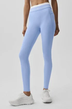 Airbrush High-Waist 7/8 Better Together Tayt - Açık Provence Mavisi/