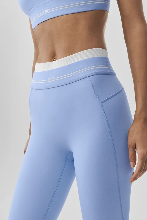 Airbrush High-Waist 7/8 Better Together Tayt - Açık Provence Mavisi/