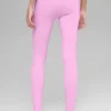 Airbrush High-Waist 7/8 Better Together Tayt - Şeker Kalpli Pembe/Beyaz