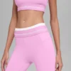 Airbrush High-Waist 7/8 Better Together Tayt - Şeker Kalpli Pembe/Beyaz