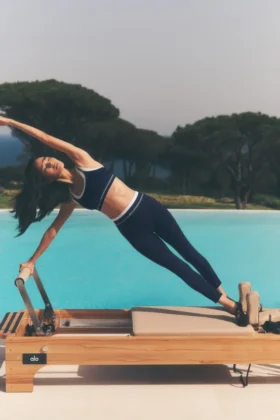 Airbrush High-Waist 7/8 Better Together Tayt - Lacivert/Beyaz
