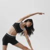 Airbrush High-Waist Better Together Şort - Siyah/Beyaz