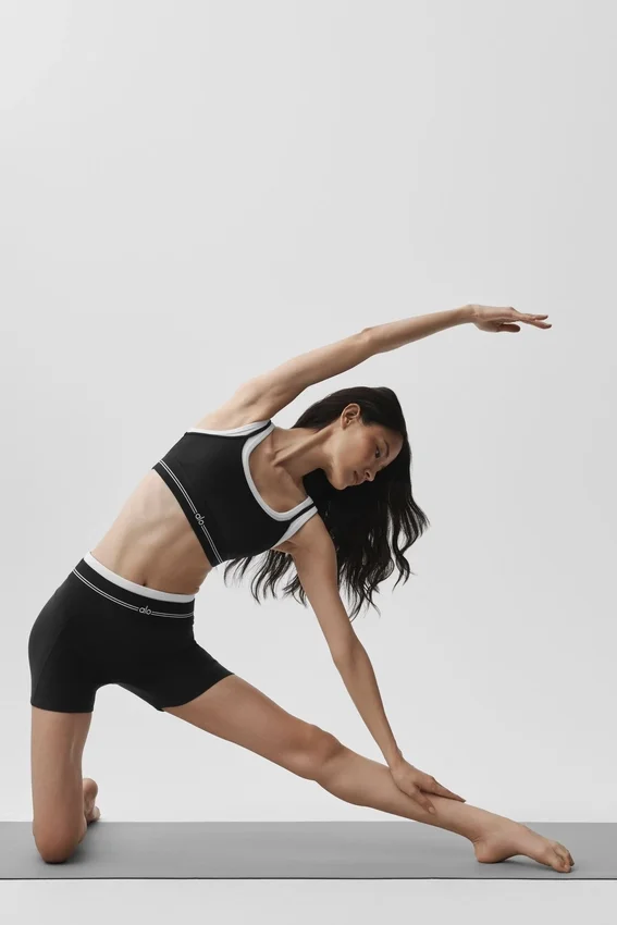 Airbrush High-Waist Better Together Şort - Siyah/Beyaz