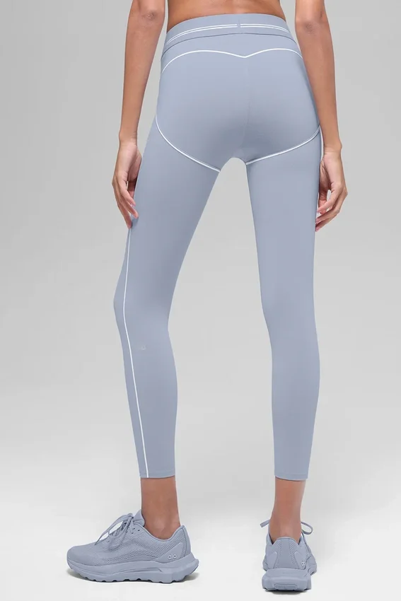 Airbrush High-Waist Heart Throb Tayt - Winter Frost/Beyaz
